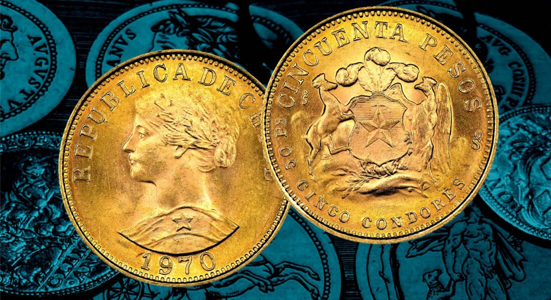 Monete da INVESTIMENTO: 100 e 50 pesos Cile